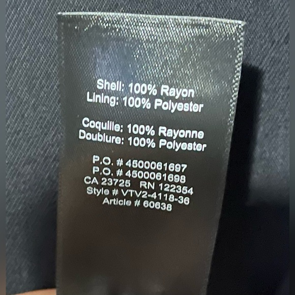 NWT Aritzia Talula Black Kent Blazer 00 - Picture 5 of 5